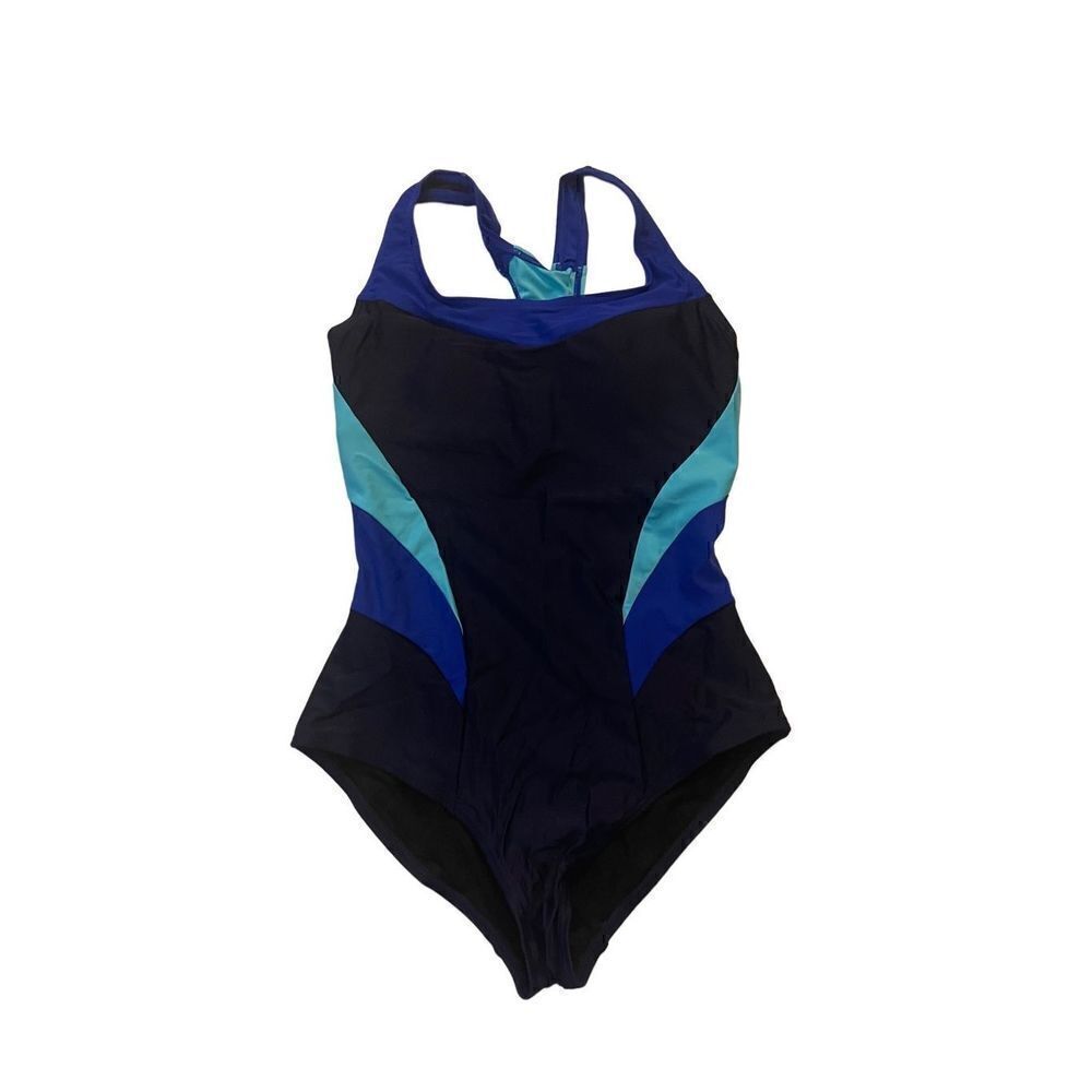 BOUTIQUE TRI COLOR ONE PIECE SWIMSUIT